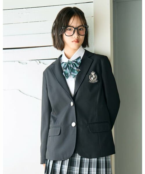 Lovetoxic / ラブトキシック テーラードジャケット | 【卒服・セレモニー】エンブレムつきテーラードジャケット（黒）