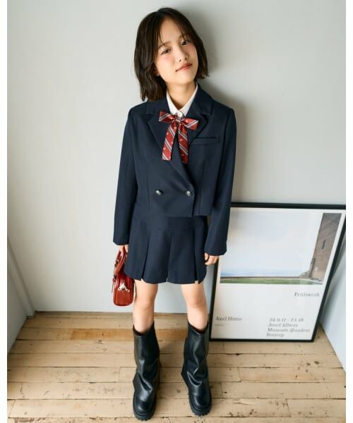 Lovetoxic / ラブトキシック テーラードジャケット | 【卒服・セレモニー】エンブレムつきボレロジャケット | 詳細1