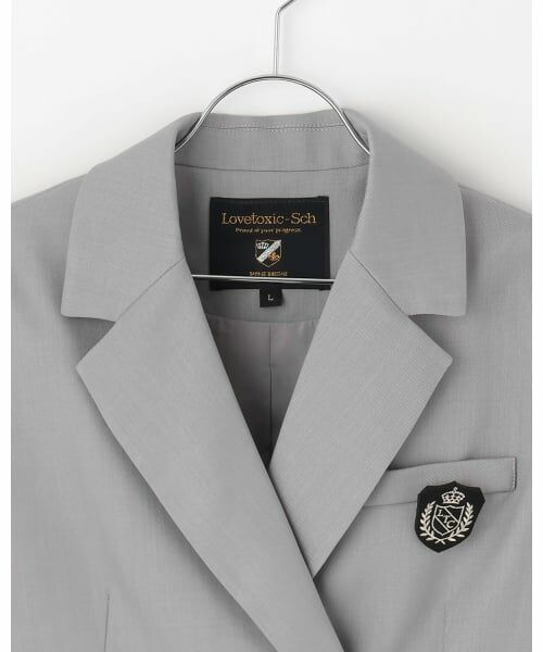 Lovetoxic / ラブトキシック テーラードジャケット | 【卒服・セレモニー】エンブレムつきボレロジャケット | 詳細10