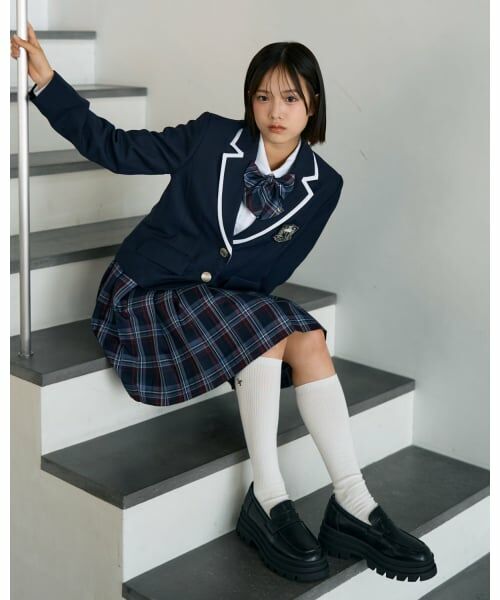 Lovetoxic / ラブトキシック テーラードジャケット | 【卒服・セレモニー】エンブレムつきラインジャケット | 詳細1