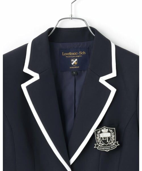 Lovetoxic / ラブトキシック テーラードジャケット | 【卒服・セレモニー】エンブレムつきラインジャケット | 詳細5