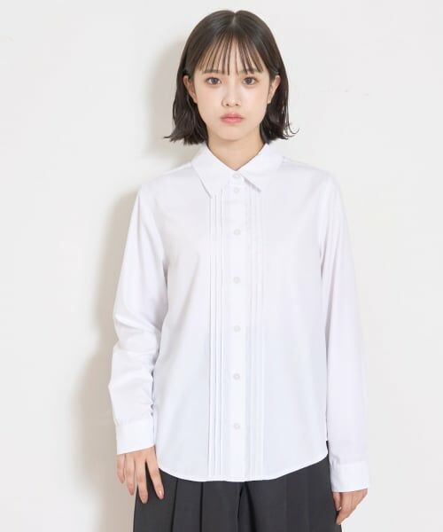 Lovetoxic / ラブトキシック シャツ・ブラウス | 【卒服・セレモニー】【イージーケア】タックブラウス（オフ ホワイト）