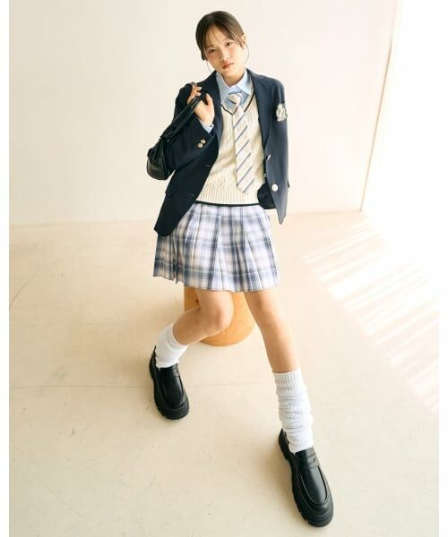 Lovetoxic / ラブトキシック ミニ・ひざ丈スカート | 【卒服・セレモニー】チェック柄プリーツスカパン | 詳細1