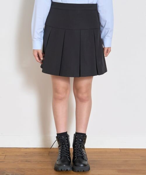 Lovetoxic / ラブトキシック ミニ・ひざ丈スカート | 【卒服・セレモニー】ボックスプリーツスカパン（黒）