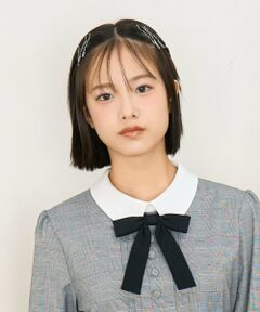 Lovetoxic / ラブトキシック ネクタイ | 【卒服・セレモニー】レジメンタル柄細リボンタイ