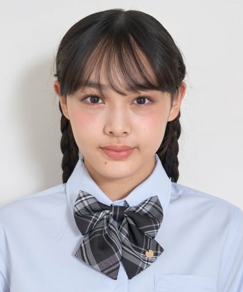 Lovetoxic / ラブトキシック ネクタイ | 【卒服・セレモニー】チェック柄リボンタイ（黒）