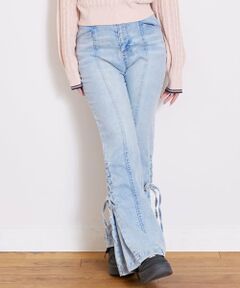 Lovetoxic / ラブトキシック その他パンツ | レースアップフレアデニムパンツ