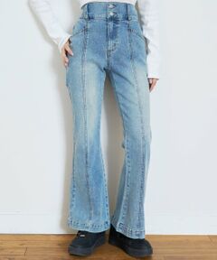 Lovetoxic / ラブトキシック その他パンツ | 【ストレッチ】スタイルアップフレアデニムパンツ