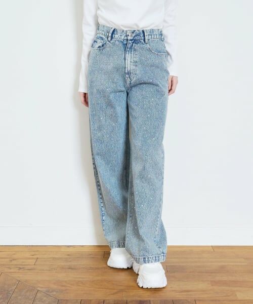 Lovetoxic / ラブトキシック その他パンツ | オシャ映えストーンデニムパンツ | 詳細1