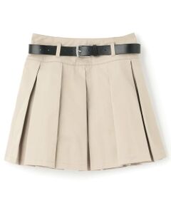 Lovetoxic / ラブトキシック ショート・ハーフ・半端丈パンツ | 【イージーケア】ベルトつきプリーツスカート