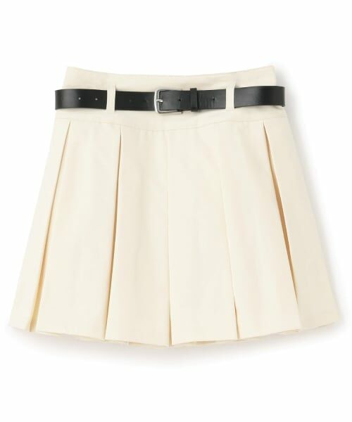 Lovetoxic / ラブトキシック ショート・ハーフ・半端丈パンツ | 【イージーケア】ベルトつきプリーツスカート | 詳細2