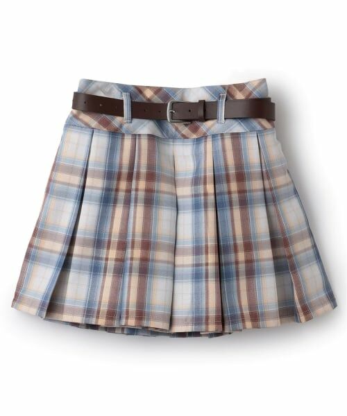 Lovetoxic / ラブトキシック ミニ・ひざ丈スカート | 【イージーケア】ベルトつきチェックプリーツスカート | 詳細4