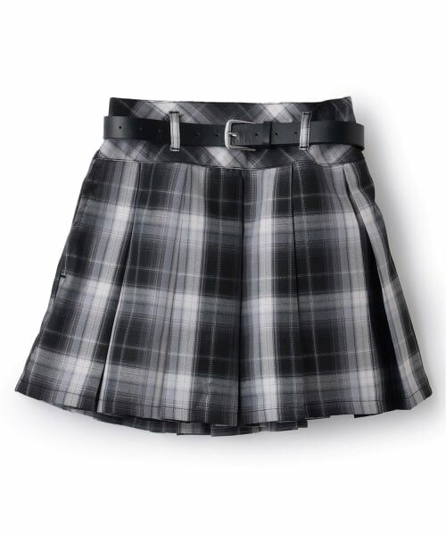 Lovetoxic / ラブトキシック ミニ・ひざ丈スカート | 【イージーケア】ベルトつきチェックプリーツスカート | 詳細6