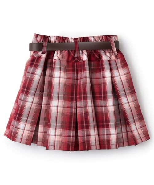 Lovetoxic / ラブトキシック ミニ・ひざ丈スカート | 【イージーケア】ベルトつきチェックプリーツスカート | 詳細8