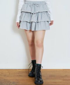 Lovetoxic / ラブトキシック ミニ・ひざ丈スカート | 【綿100%】【セット可】カットティアードミニスカート