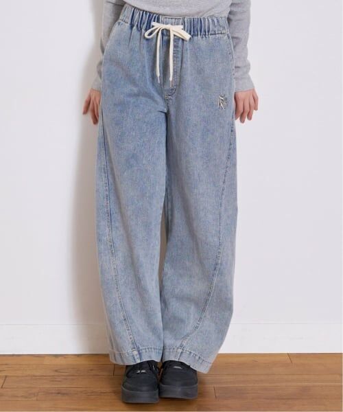 Lovetoxic / ラブトキシック その他パンツ | サマ見えイージープルオンパンツ（ブルー）