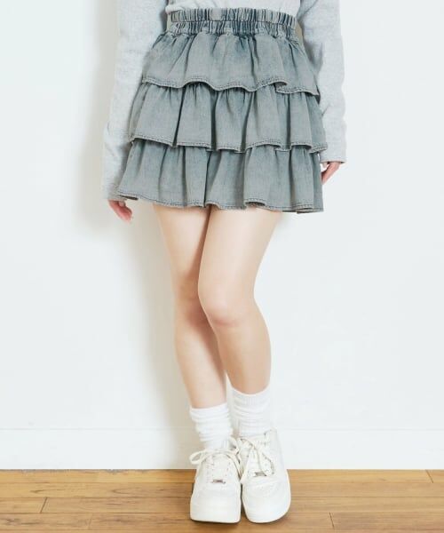 Lovetoxic / ラブトキシック ミニ・ひざ丈スカート | アソートティアードフリルスカート | 詳細2