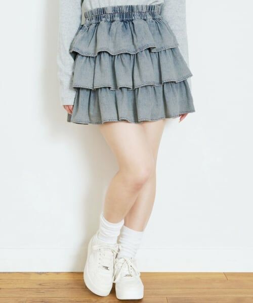Lovetoxic / ラブトキシック ミニ・ひざ丈スカート | アソートティアードフリルスカート | 詳細3