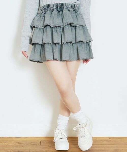 Lovetoxic / ラブトキシック ミニ・ひざ丈スカート | アソートティアードフリルスカート | 詳細4