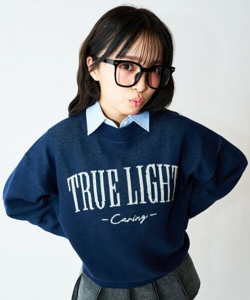 Lovetoxic / ラブトキシック ニット・セーター | 【GOODPRICE】カラバリニット（マイペースネイビー）