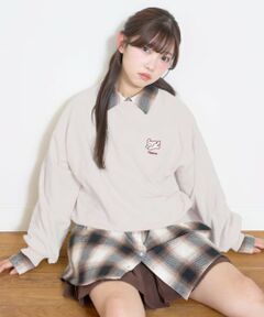 Lovetoxic / ラブトキシック スウェット | 【秒かわトップス】アニマル刺しゅうベーシックトレーナー