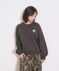 Lovetoxic / ラブトキシック スウェット | 【秒かわトップス】アニマル刺しゅうベーシックトレーナー