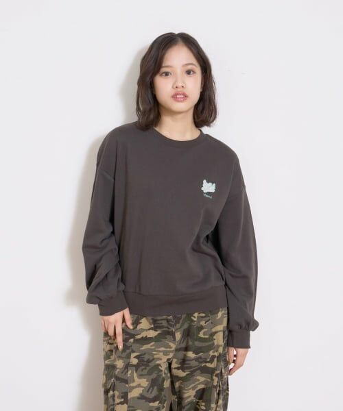 Lovetoxic / ラブトキシック スウェット | 【秒かわトップス】アニマル刺しゅうベーシックトレーナー | 詳細7