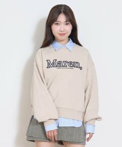 Lovetoxic / ラブトキシック スウェット | 【秒かわトップス】立体ロゴ刺しゅうベーシックトレーナー