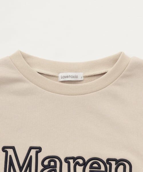 Lovetoxic / ラブトキシック スウェット | 【秒かわトップス】立体ロゴ刺しゅうベーシックトレーナー | 詳細14