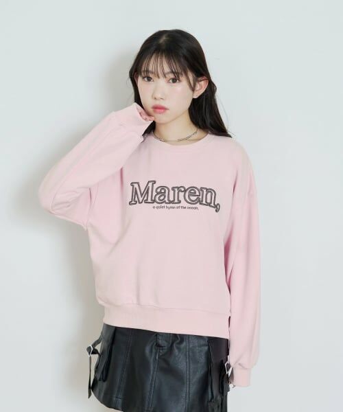 Lovetoxic / ラブトキシック スウェット | 【秒かわトップス】立体ロゴ刺しゅうベーシックトレーナー | 詳細3