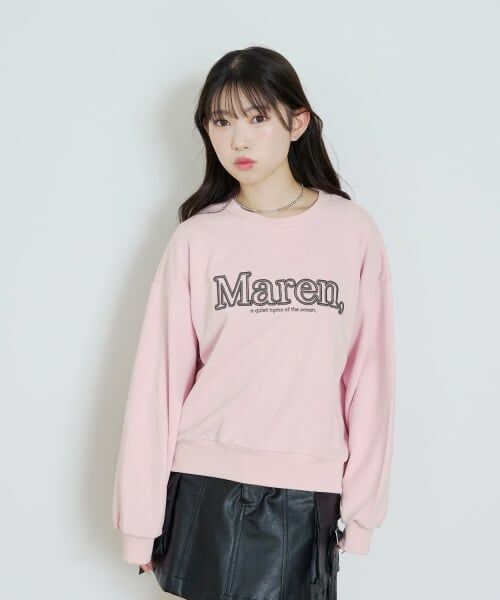 Lovetoxic / ラブトキシック スウェット | 【秒かわトップス】立体ロゴ刺しゅうベーシックトレーナー | 詳細4