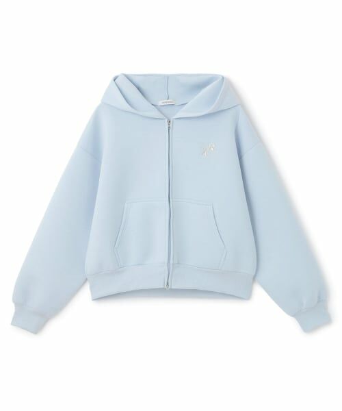 Lovetoxic / ラブトキシック パーカー | 【ふわカル/セット可】ダンボールZIPパーカ（サックス）