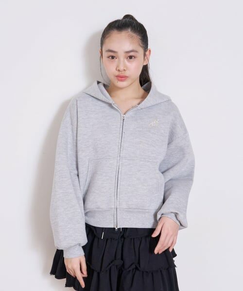 Lovetoxic / ラブトキシック パーカー | 【ふわカル/セット可】ダンボールZIPパーカ（グレー）