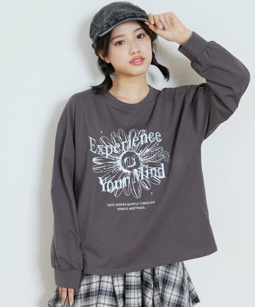 Lovetoxic / ラブトキシック Tシャツ | 【綿100%】グラフィックアソート長袖T（チャコール）