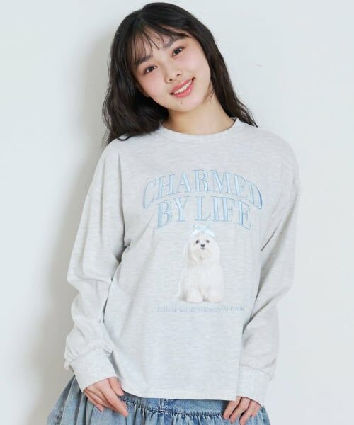 Lovetoxic / ラブトキシック Tシャツ | 【綿100%】グラフィックアソート長袖T（シロ杢）