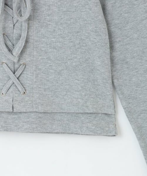 Lovetoxic / ラブトキシック Tシャツ | レースアップテレコ長袖シャツ | 詳細10