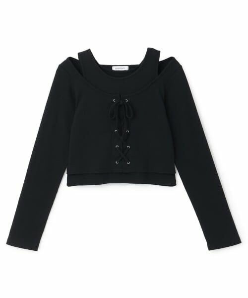 Lovetoxic / ラブトキシック Tシャツ | レースアップテレコ長袖シャツ | 詳細4