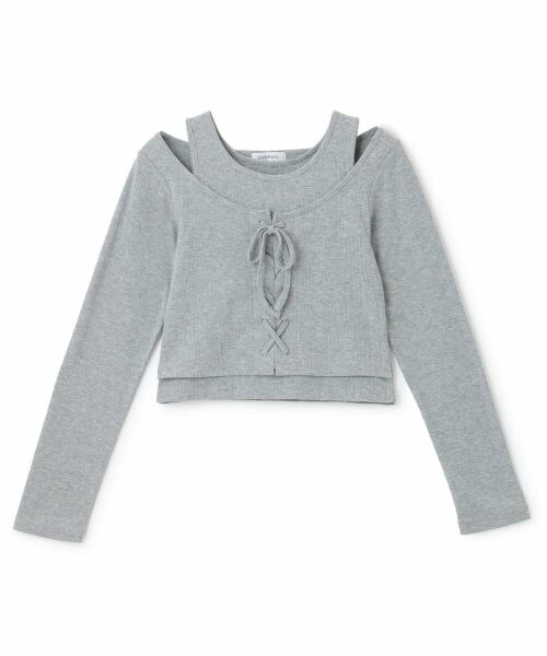 Lovetoxic / ラブトキシック Tシャツ | レースアップテレコ長袖シャツ | 詳細5