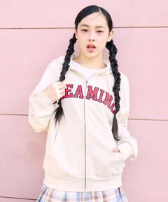 Lovetoxic / ラブトキシック パーカー | ロゴアップリケルーズジップパーカ