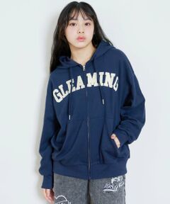 Lovetoxic / ラブトキシック パーカー | ロゴアップリケルーズジップパーカ