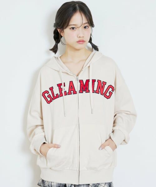 Lovetoxic / ラブトキシック パーカー | ロゴアップリケルーズジップパーカ | 詳細2