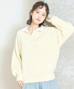 Lovetoxic / ラブトキシック ニット・セーター | 【アラエル】W衿スキッパーニット