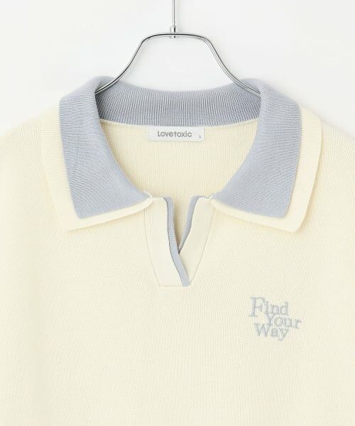 Lovetoxic / ラブトキシック ニット・セーター | 【アラエル】W衿スキッパーニット | 詳細12