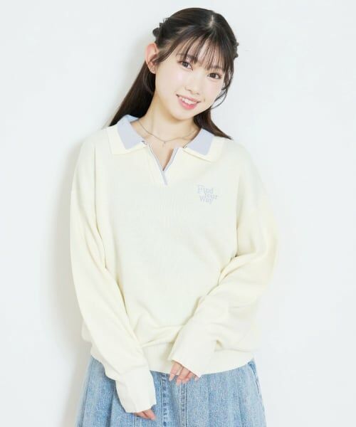 Lovetoxic / ラブトキシック ニット・セーター | 【アラエル】W衿スキッパーニット | 詳細3