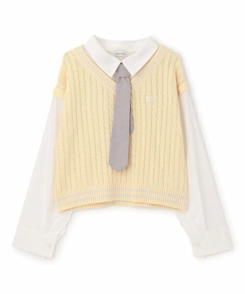 Lovetoxic / ラブトキシック ニット・セーター | 【アラエル】ネクタイつきレイヤードベスト | 詳細10