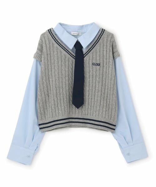 Lovetoxic / ラブトキシック ニット・セーター | 【アラエル】ネクタイつきレイヤードベスト | 詳細12