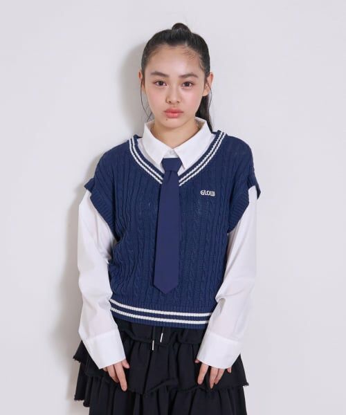 Lovetoxic / ラブトキシック ニット・セーター | 【アラエル】ネクタイつきレイヤードベスト | 詳細4