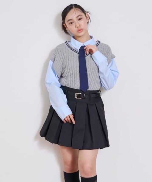 Lovetoxic / ラブトキシック ニット・セーター | 【アラエル】ネクタイつきレイヤードベスト | 詳細8