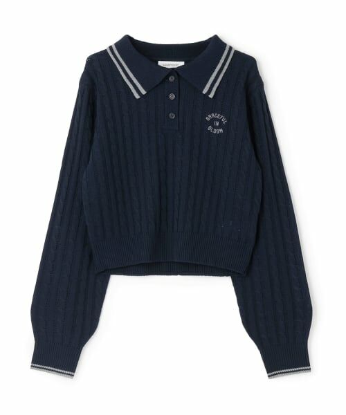 Lovetoxic / ラブトキシック ニット・セーター | 【洗える】ケーブル長袖ポロニット | 詳細11