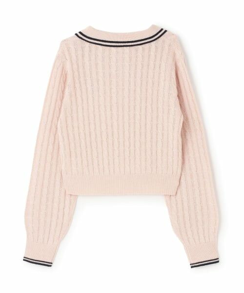 Lovetoxic / ラブトキシック ニット・セーター | 【洗える】ケーブル長袖ポロニット | 詳細13